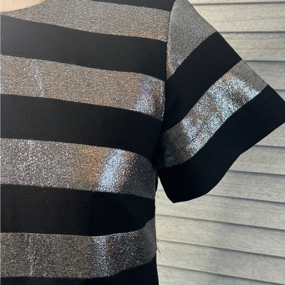 Marc By Marc Jacob’s Metallic Silver and Black Stripe Dress. Size 2. Great Cond. - Picture 5 of 7